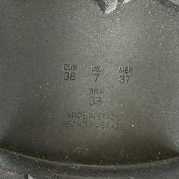 NWOT Anthropologie Ivory Lug Sole Platform Gold Chain Loafer Sz 7 MSRP $160 - Picture 10 of 10